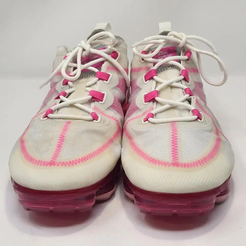 Nike Air VaporMax 2019 Running Athletic Shoes Sneakers Women Size 10 Pink White - Picture 4 of 10